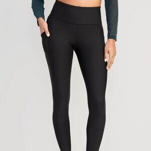 NWT Old Navy High Waisted PowerSoft Full Length Pocket Leggings Size Medium